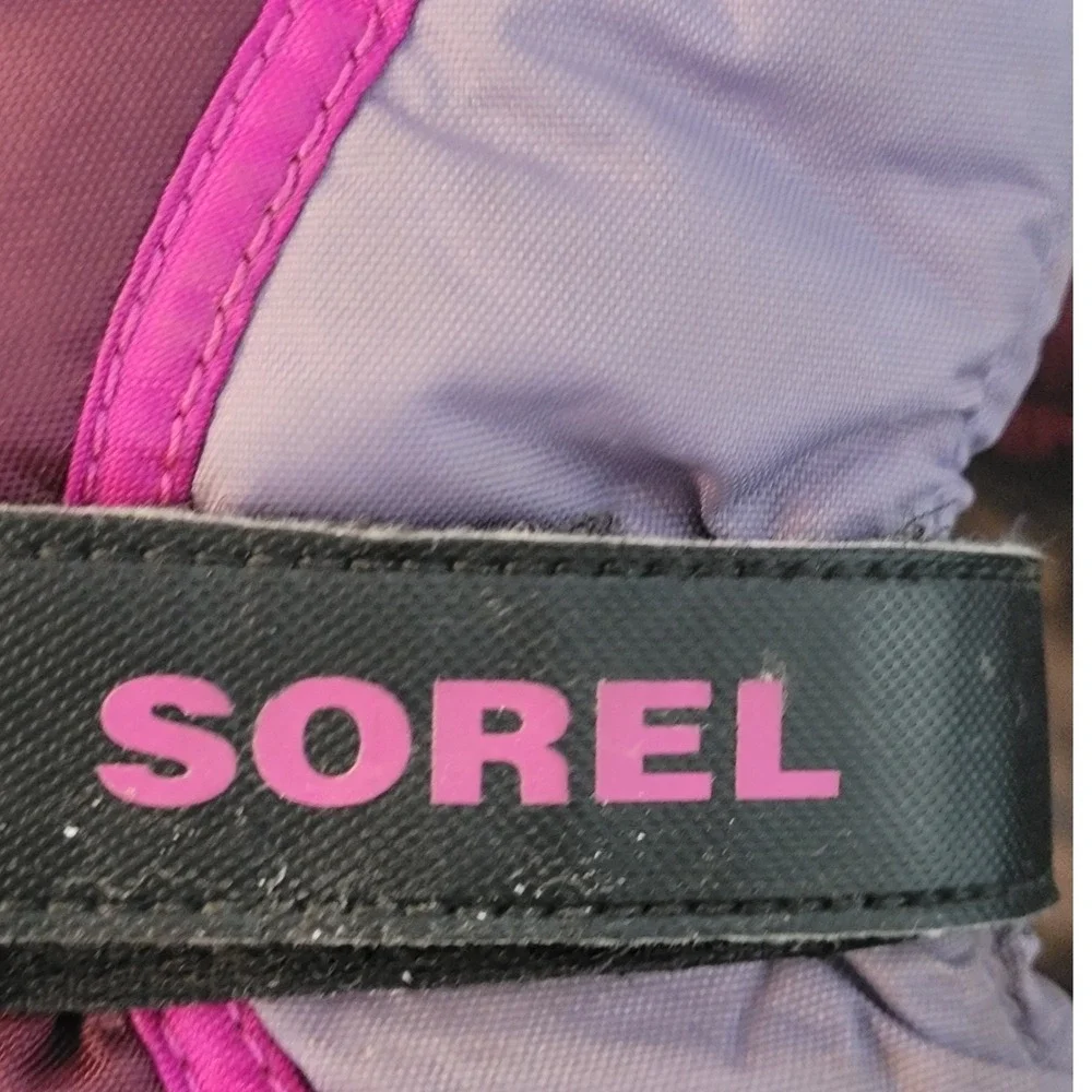 Sorel Kids Cub Winter Snow Boots Purple Magenta Waterproof Size 3 NY1965-562